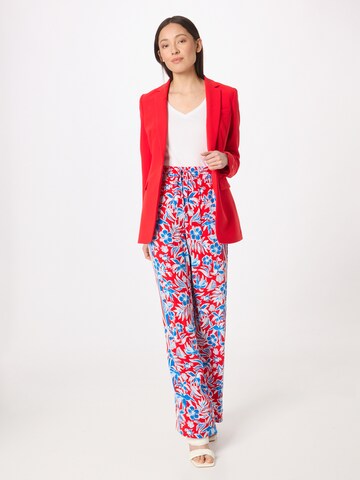 TOMMY HILFIGER Wide leg Broek in Rood