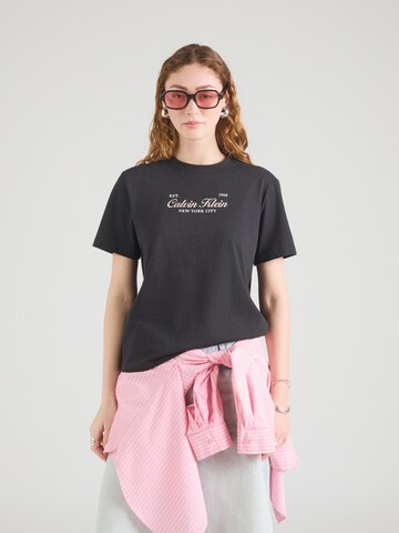 Calvin Klein Jeans Majica | črna barva: sprednja stran