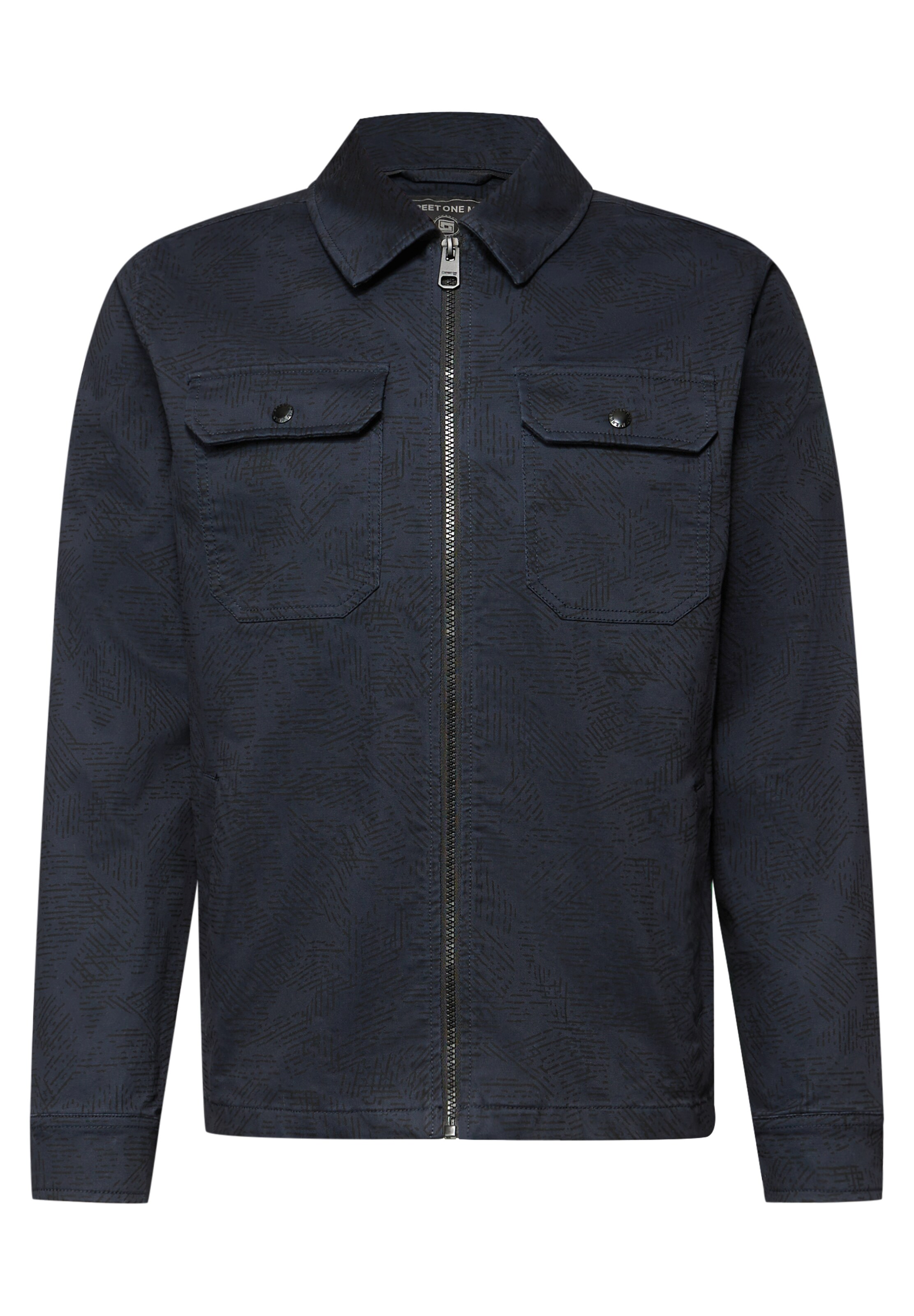 Street One MEN Between-Season Jacket in Blue: front