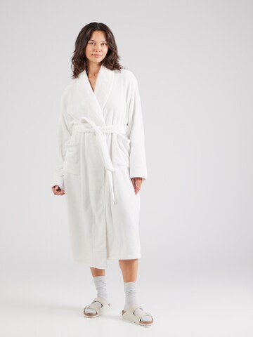 Lindex Long Bathrobe in White: front