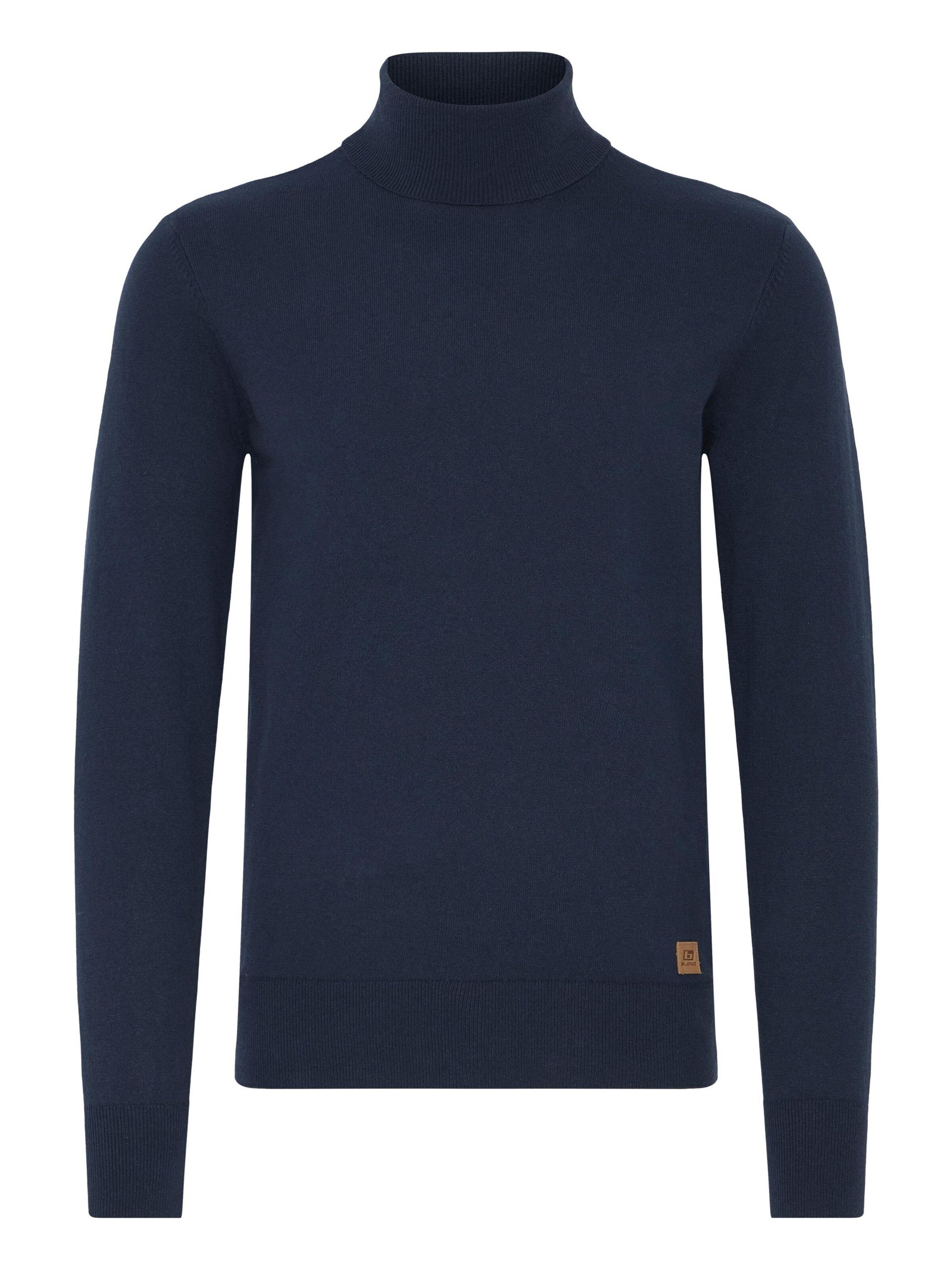 BLEND Rollkragenpullover ' BHFibes ' in Blau: Vorderseite