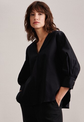 SEIDENSTICKER Blouse 'Schwarze Rose' in Black: front