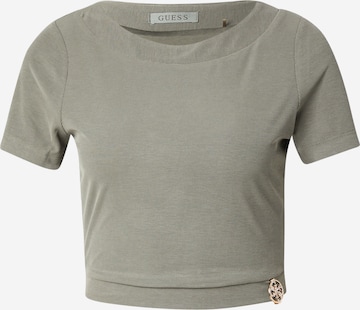 pilka GUESS Marškinėliai 'PRISCA': priekis
