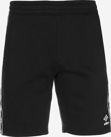 UMBRO Regular Workout Pants in Black: front