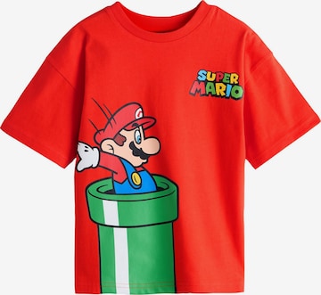 Tricou 'Mario Gaming' de la Next pe roșu: față