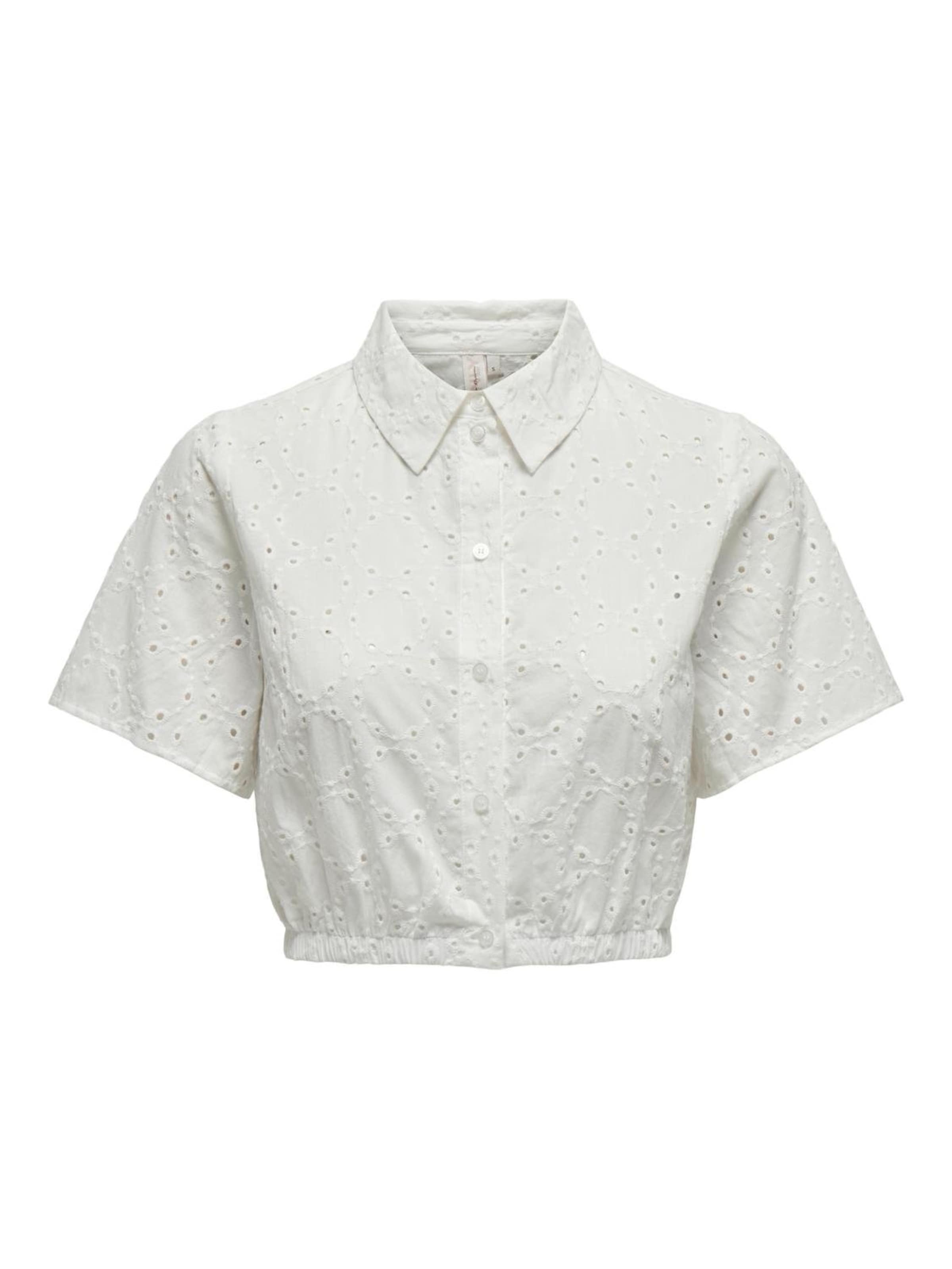 Only Petite Bluse i hvid: forside