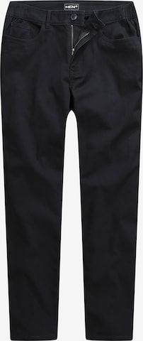 Men Plus Regular Broek in Zwart: voorkant