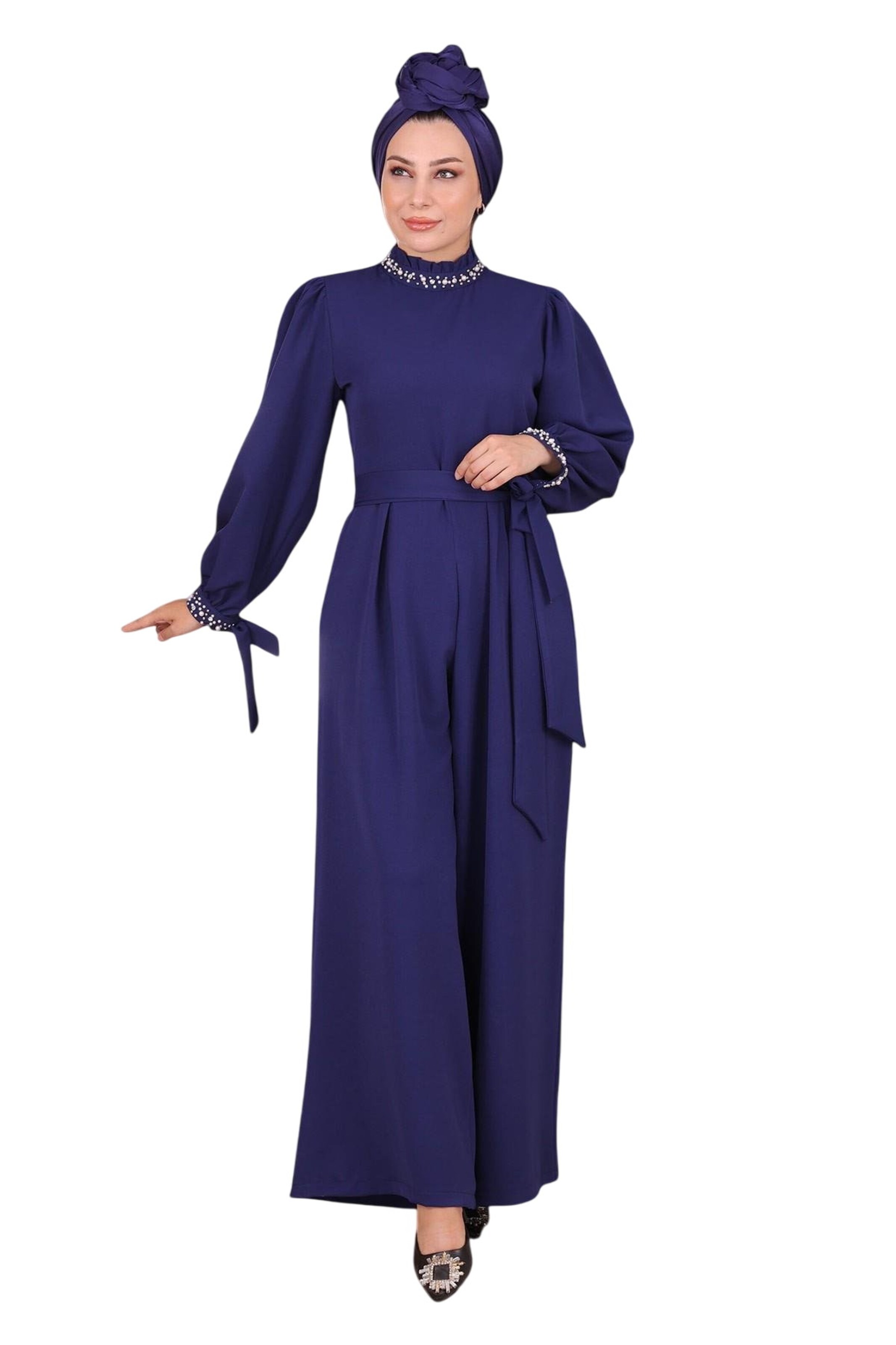 MODAMIHRAM Jumpsuit in Blau: Vorderseite
