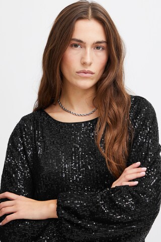 ICHI - Vestidos camiseiros 'FAUCI' em preto