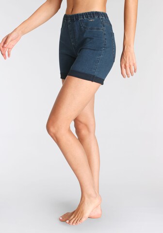 BUFFALO Slimfit Shorts in Blau