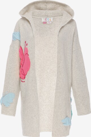 IZIA Knit Cardigan in Beige: front