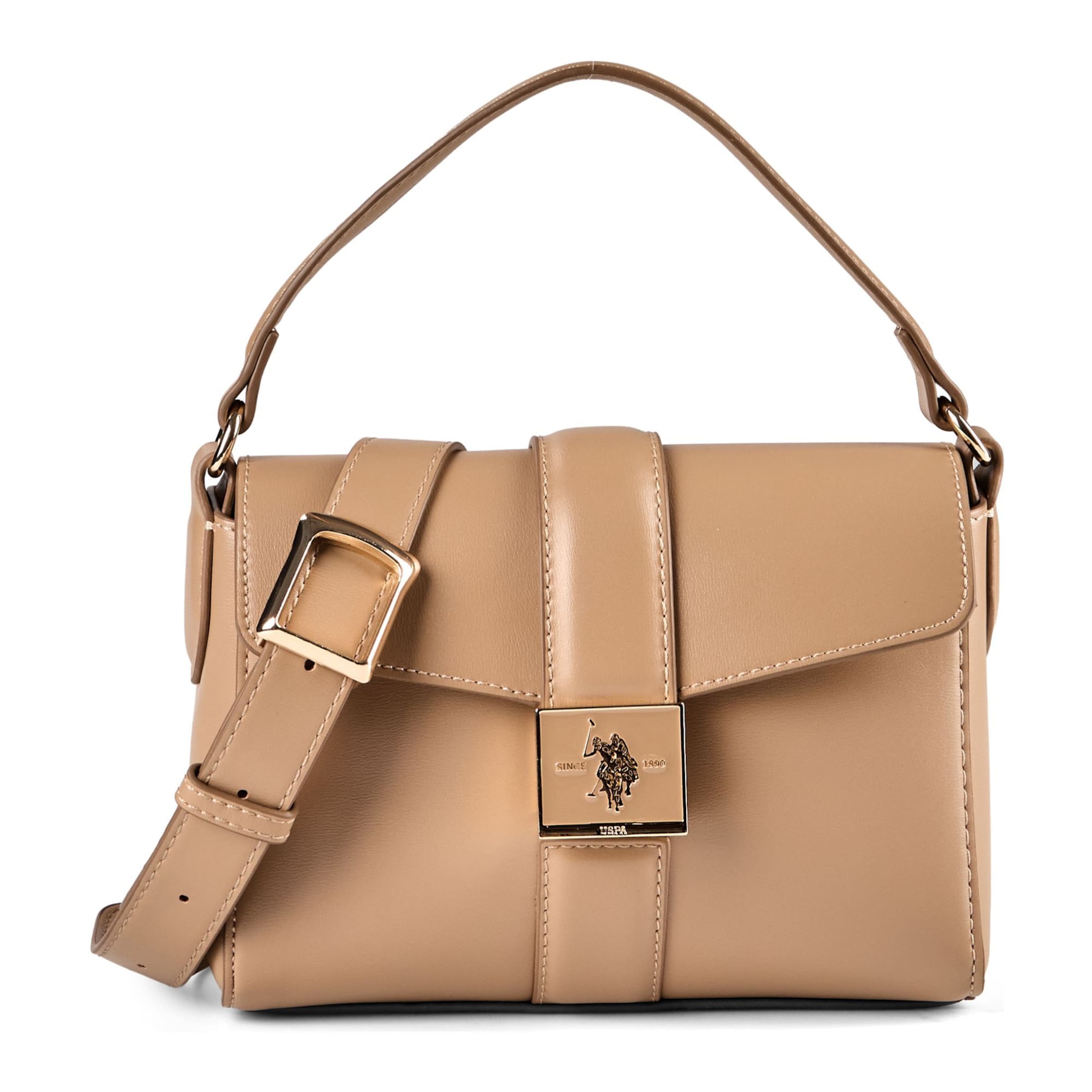 Borsa a spalla 'Margaret' di U.S. POLO ASSN. in marrone: frontale