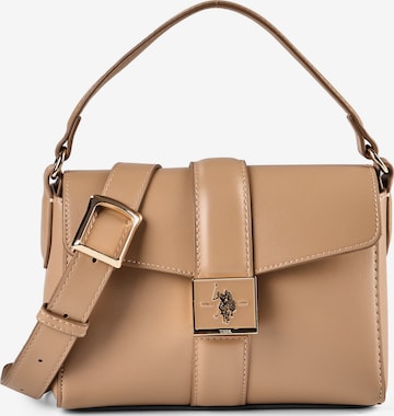Borsa a spalla 'Margaret' di U.S. POLO ASSN. in marrone: frontale