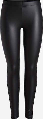 PIECES Curve Skinny Leggings in Black: front