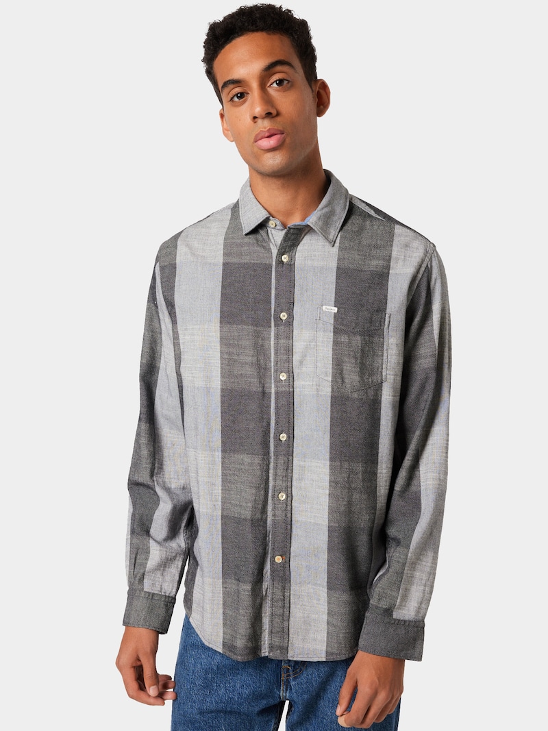 Button-up Shirts Pepe Jeans Checked shirts Light Grey