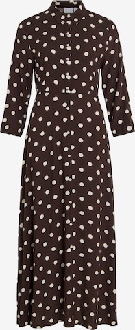 VILA - Vestido camisero 'VIAya Paya' en marrón: frente