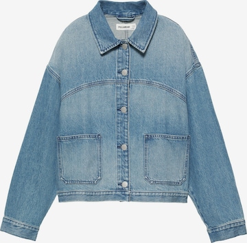 Pull&Bear Преходно яке в синьо: отпред
