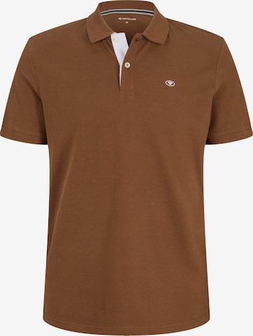 T-Shirt TOM TAILOR en marron : devant