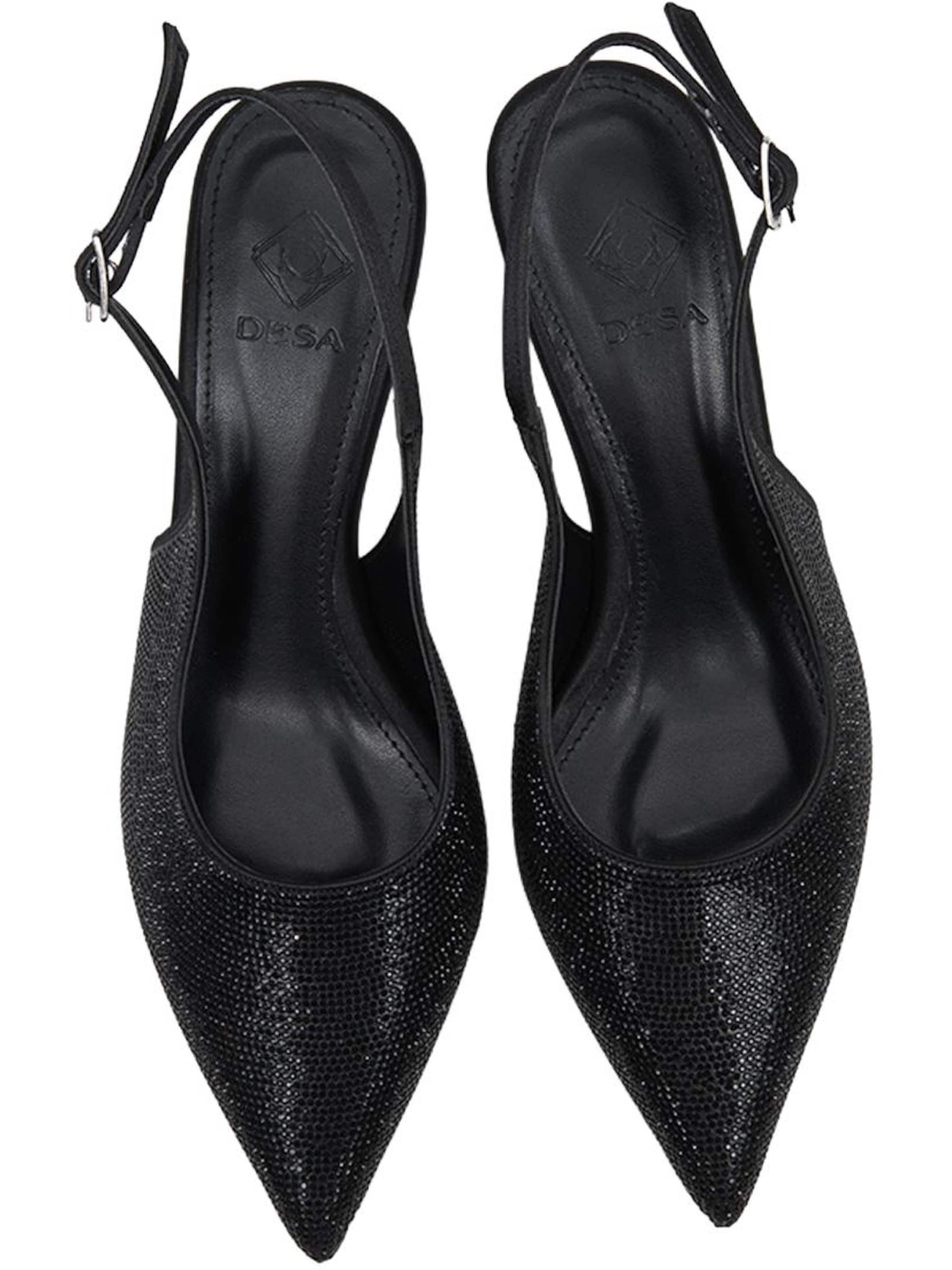 Desa - Zapatos destalonado 'Pumps' en negro