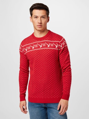 JACK & JONES Sweater in Red: front