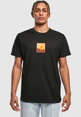 Merchcode Shirt 'Peanuts - Nevada' in Zwart: voorkant