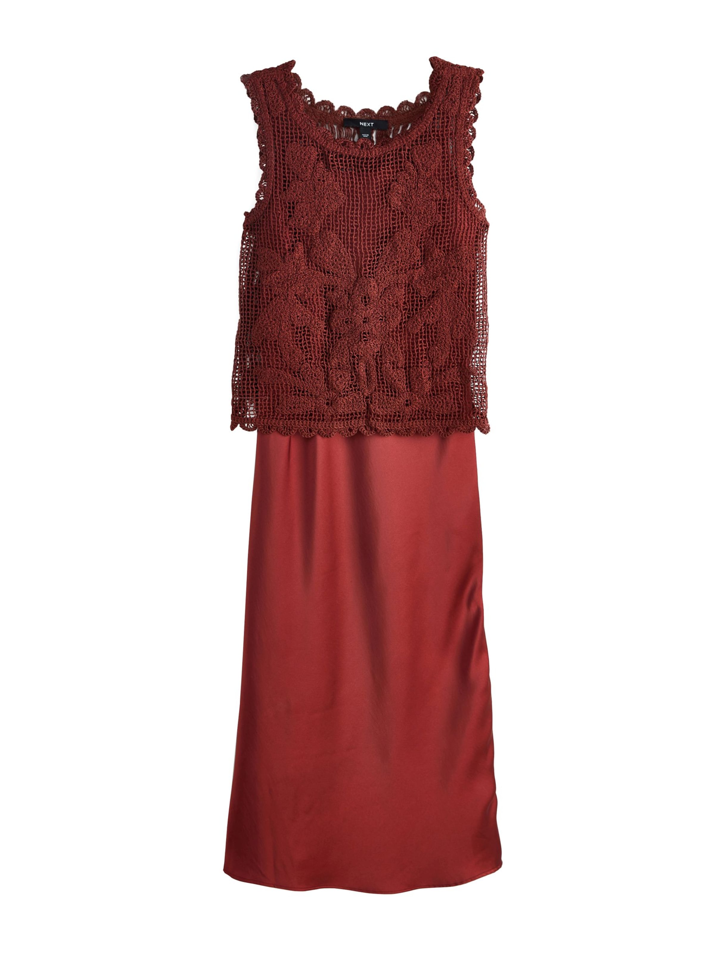 Next - Vestido en marrón: frente