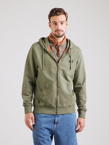 Veste de survêtement 'Essential' Superdry en vert : devant