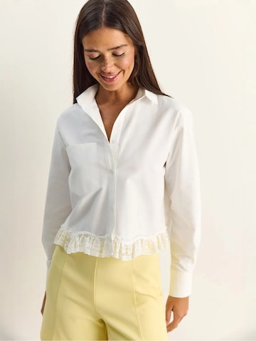 Bianco Lucci Bluse in Weiß
