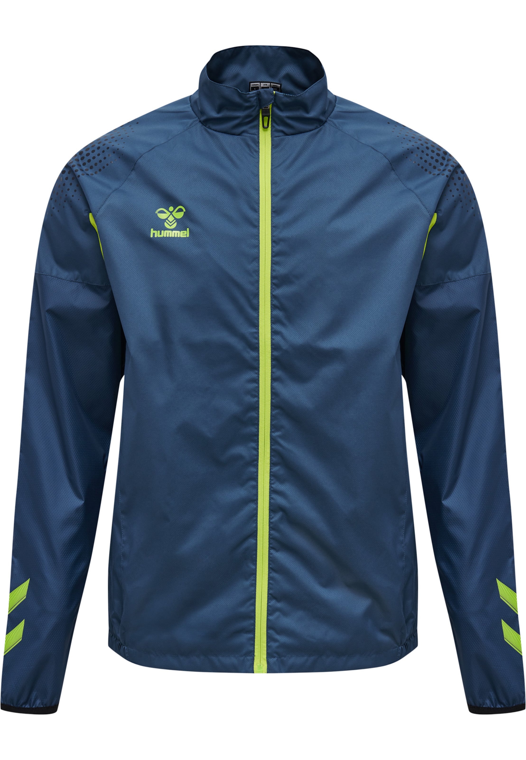 Hummel Sportjas in Blauw: voorkant