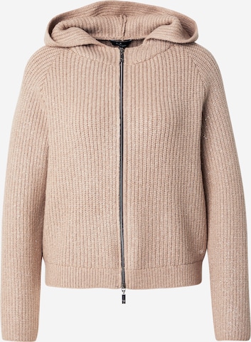 Cardigan monari en beige : devant