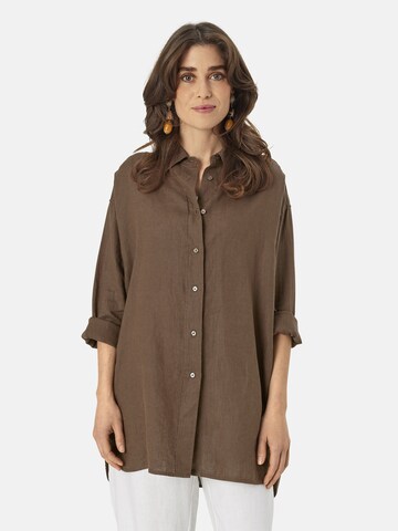 Masai Blouse 'MaIdette' in Bruin: voorkant