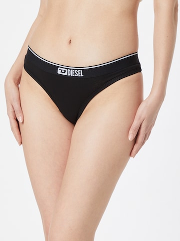 DIESEL - Tanga em preto: frente