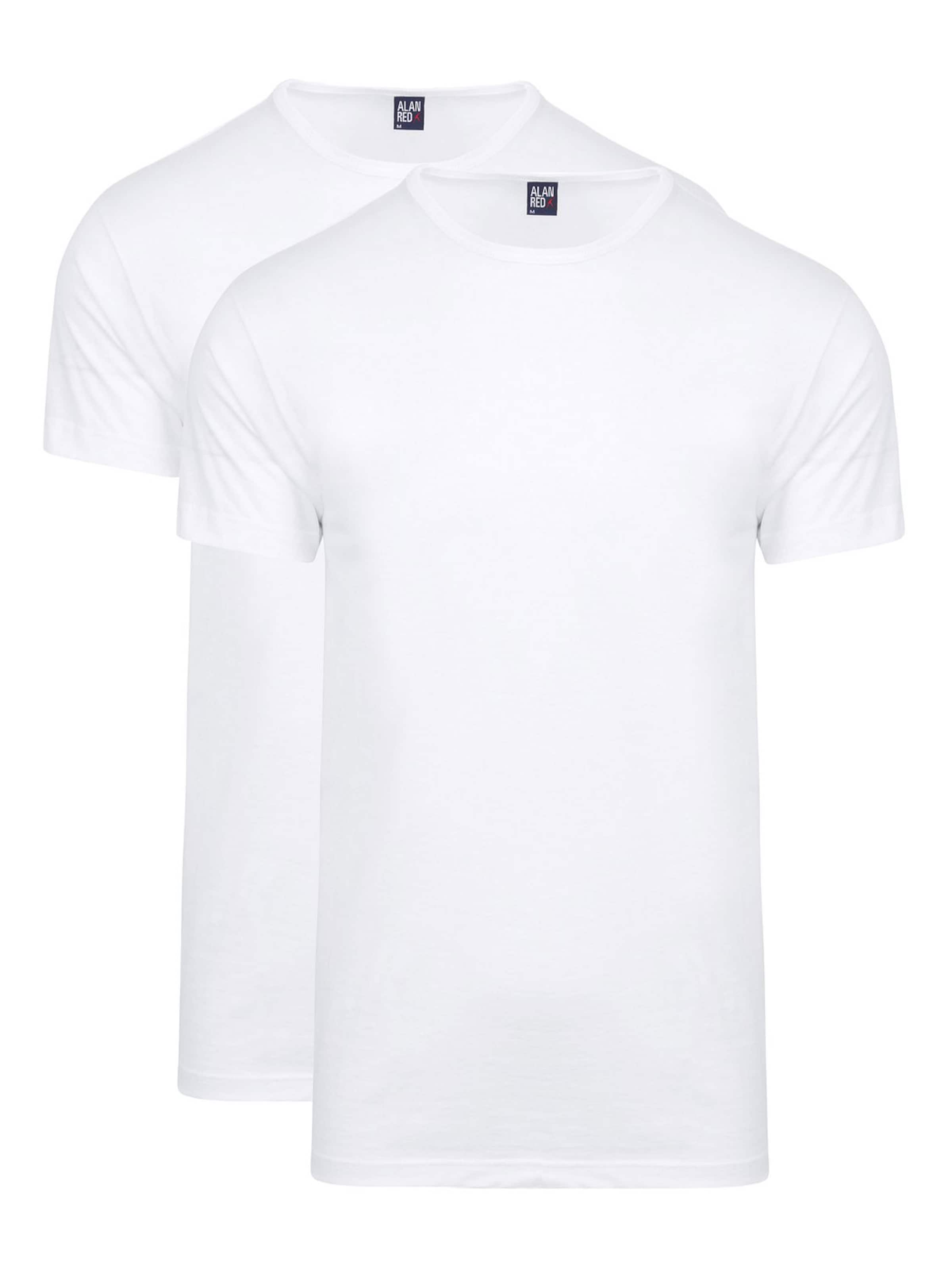 alan red Shirt 'Derby' in Wit: voorkant