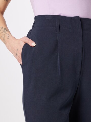 Warehouse Tapered Pleat-Front Pants in Blue