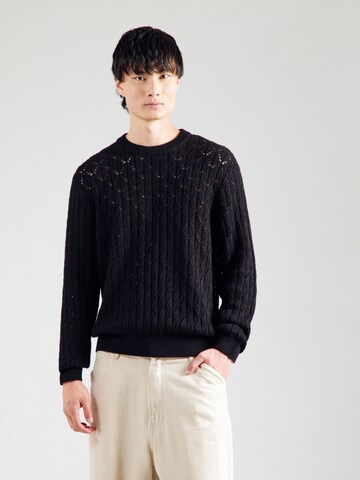 JACK & JONES Neulepaita 'JORGRAMERCY' värissä musta: etupuoli