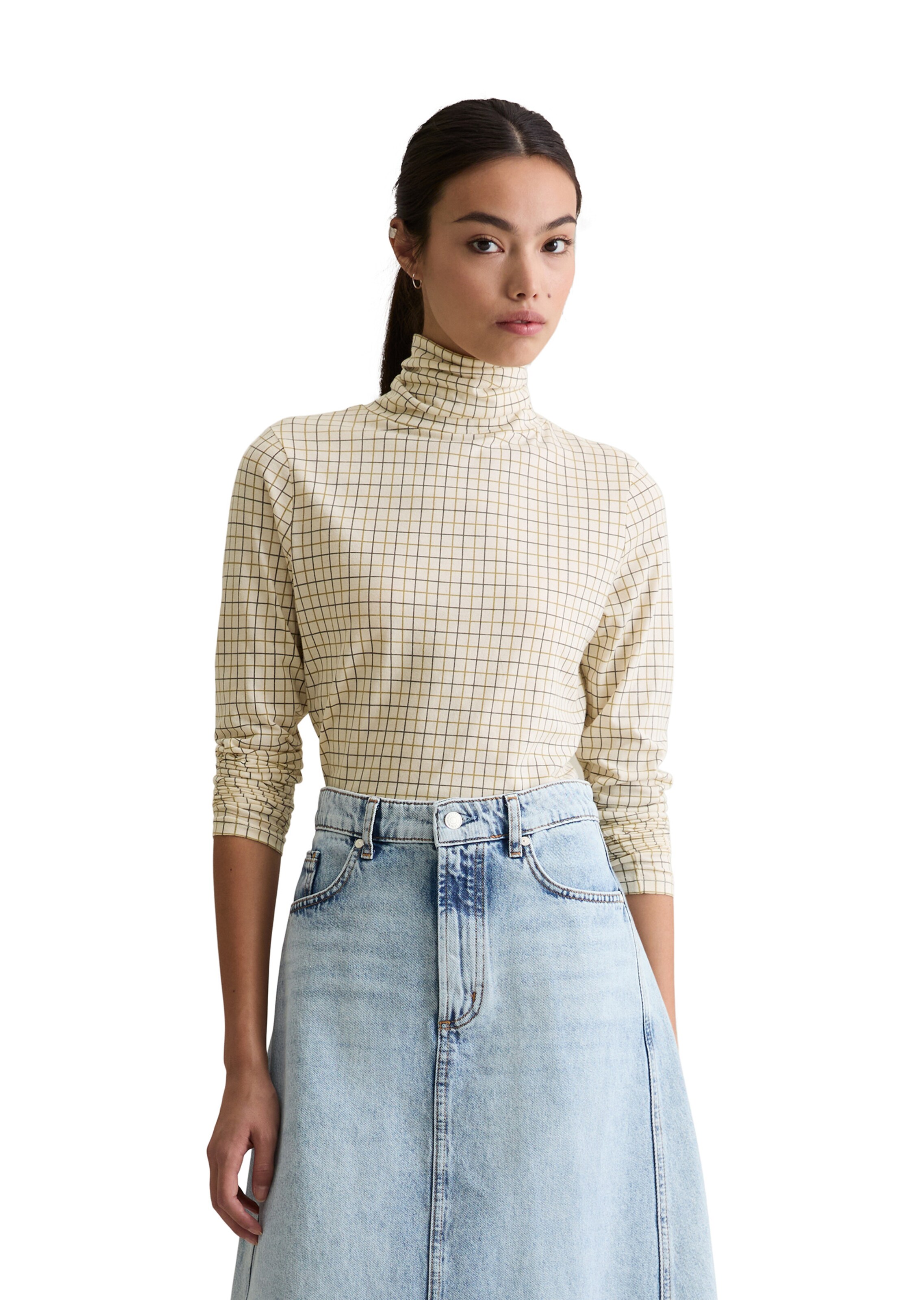 Marc O'Polo DENIM Shirt in Beige: voorkant