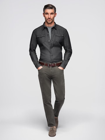 Ombre Regular fit Button Up Shirt in Black