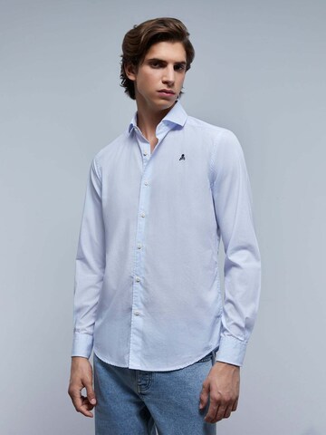 Coupe regular Chemise 'Elisée I' Scalpers en bleu : devant