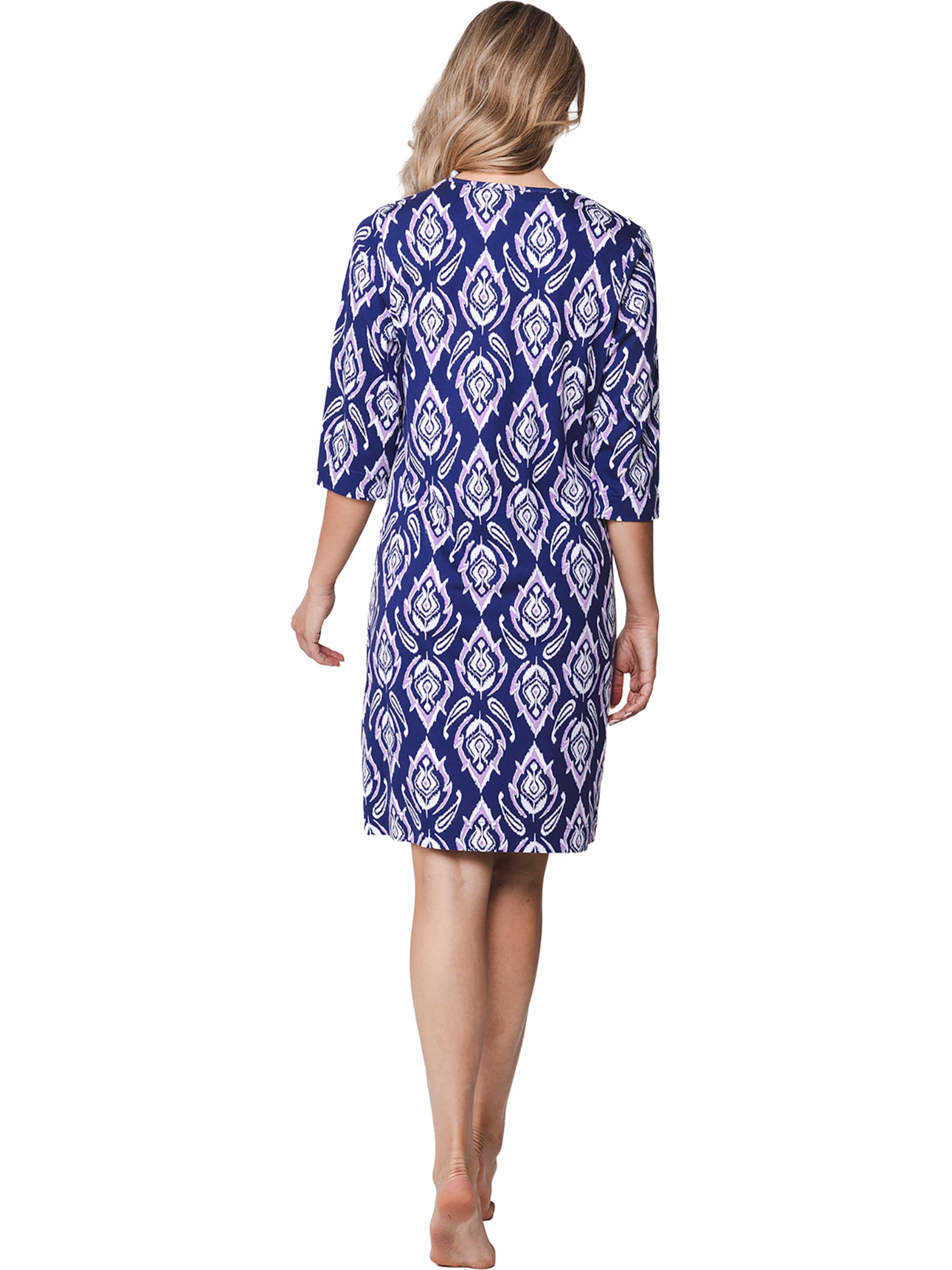 Pastunette Nightgown 'Nightdress 3/4 sleeves (95 cm)' in Blue