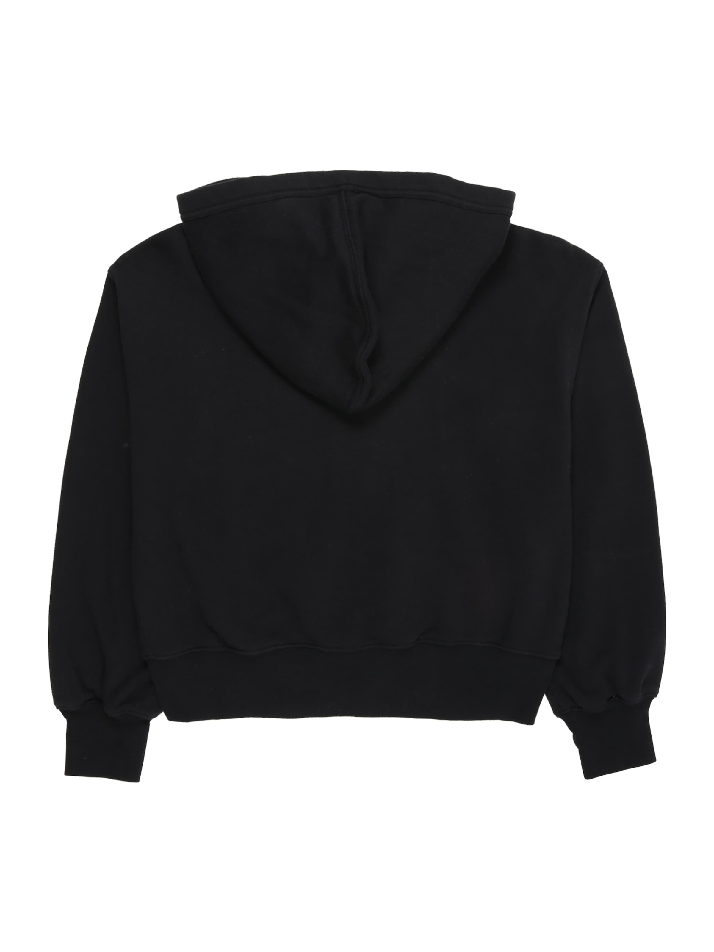 Abercrombie & Fitch Zip-Up Hoodie 'ESSENTIAL' in Black