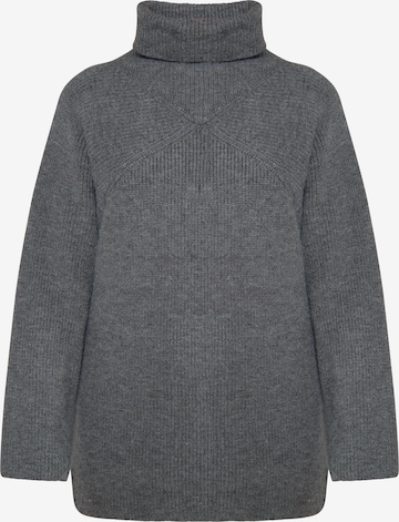 pilka usha WHITE LABEL Megztinis 'Teylon': priekis