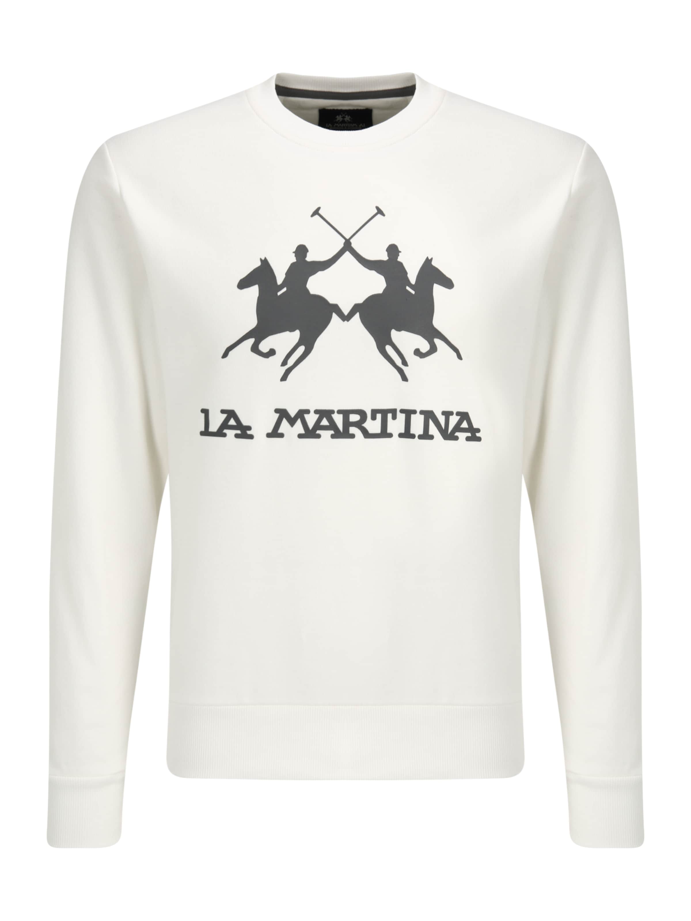 La Martina Sweatshirt in White: front