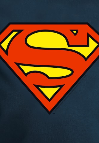 LOGOSHIRT Trui 'DC - Superman Logo Clean' in Blauw