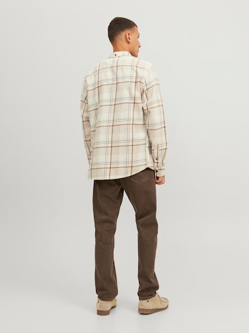 pilka JACK & JONES Standartinis modelis Marškiniai 'Brook'