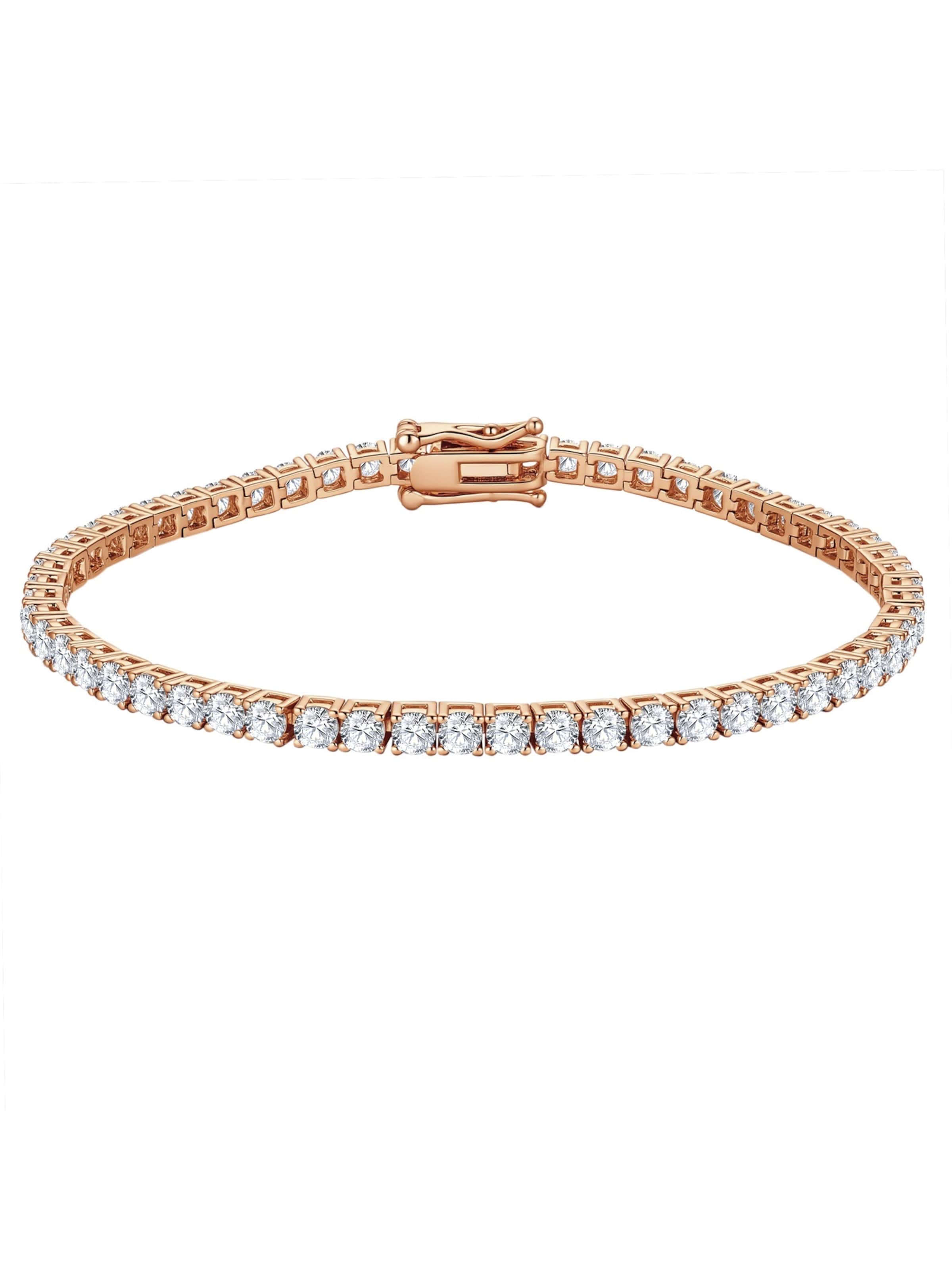 Lulu & Jane Armband in 19 in rosegold, Produktansicht