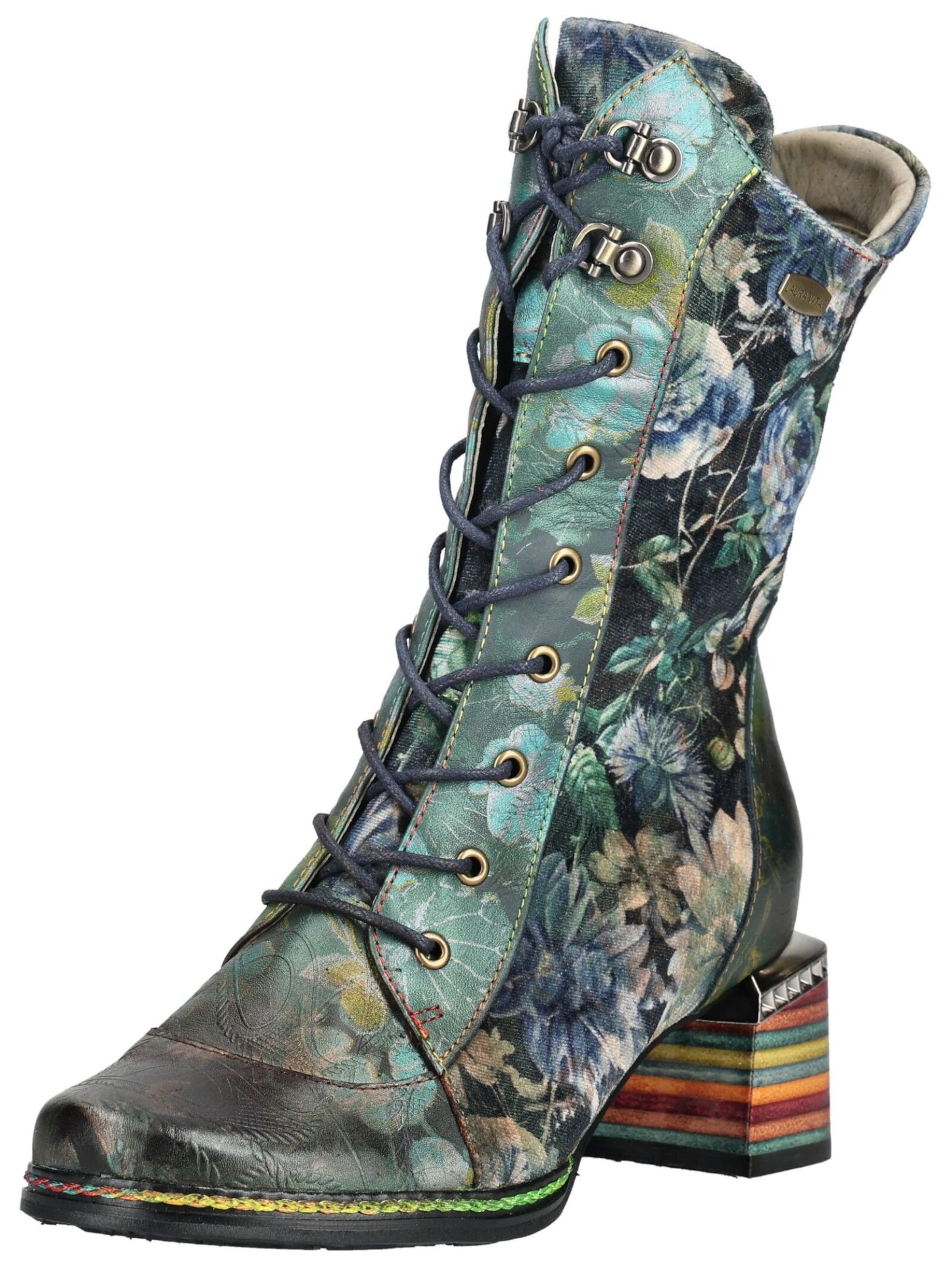Bottines à lacets Laura Vita en bleu : devant