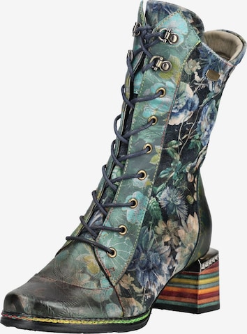 Bottines à lacets Laura Vita en bleu : devant