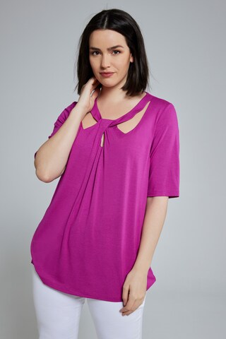 T-shirt Ulla Popken en violet : devant