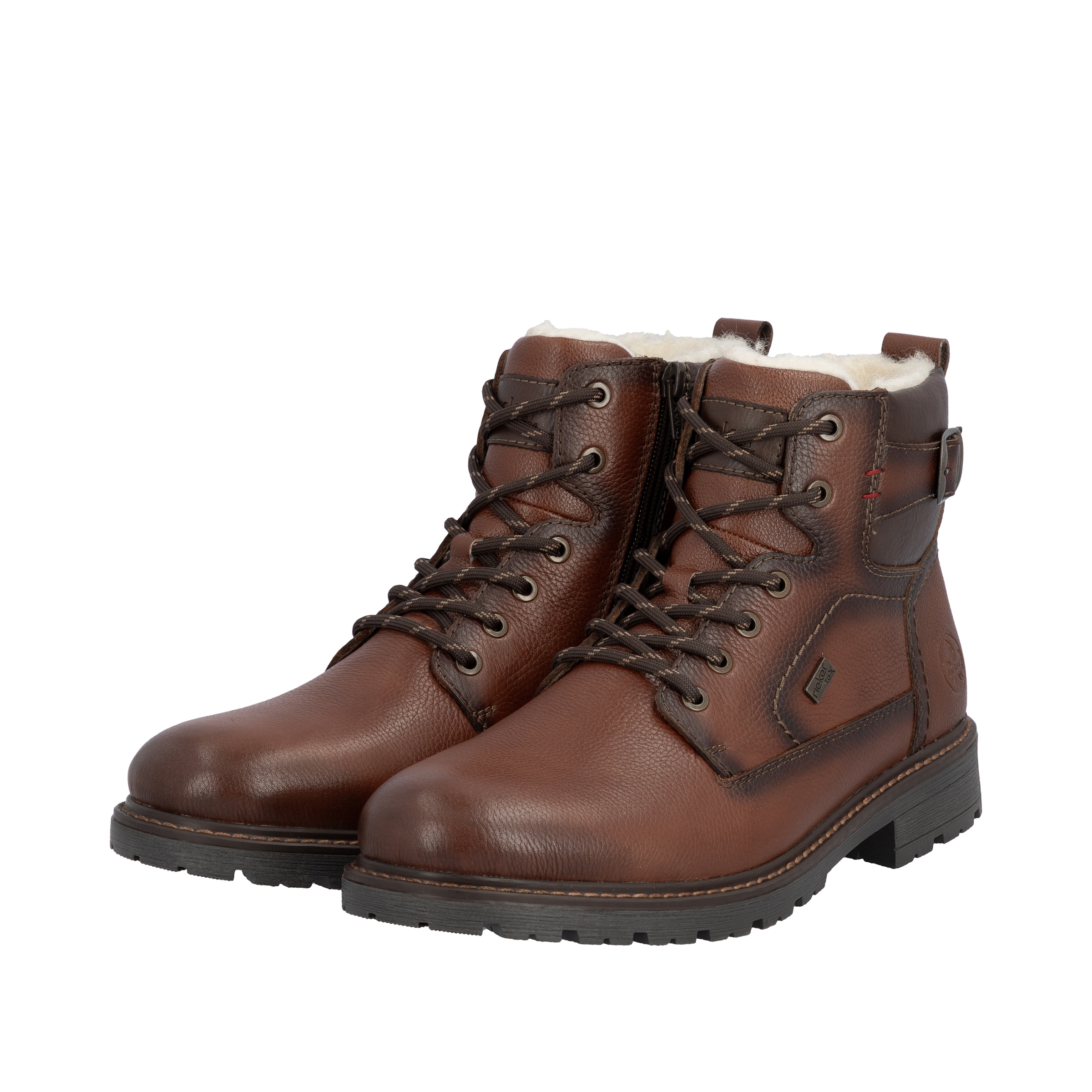 Rieker Lace-Up Boots in Brown