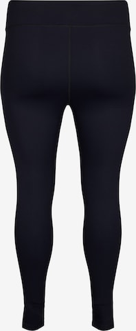 Active by Zizzi Skinny Workout Pants 'ANANNA' in Black